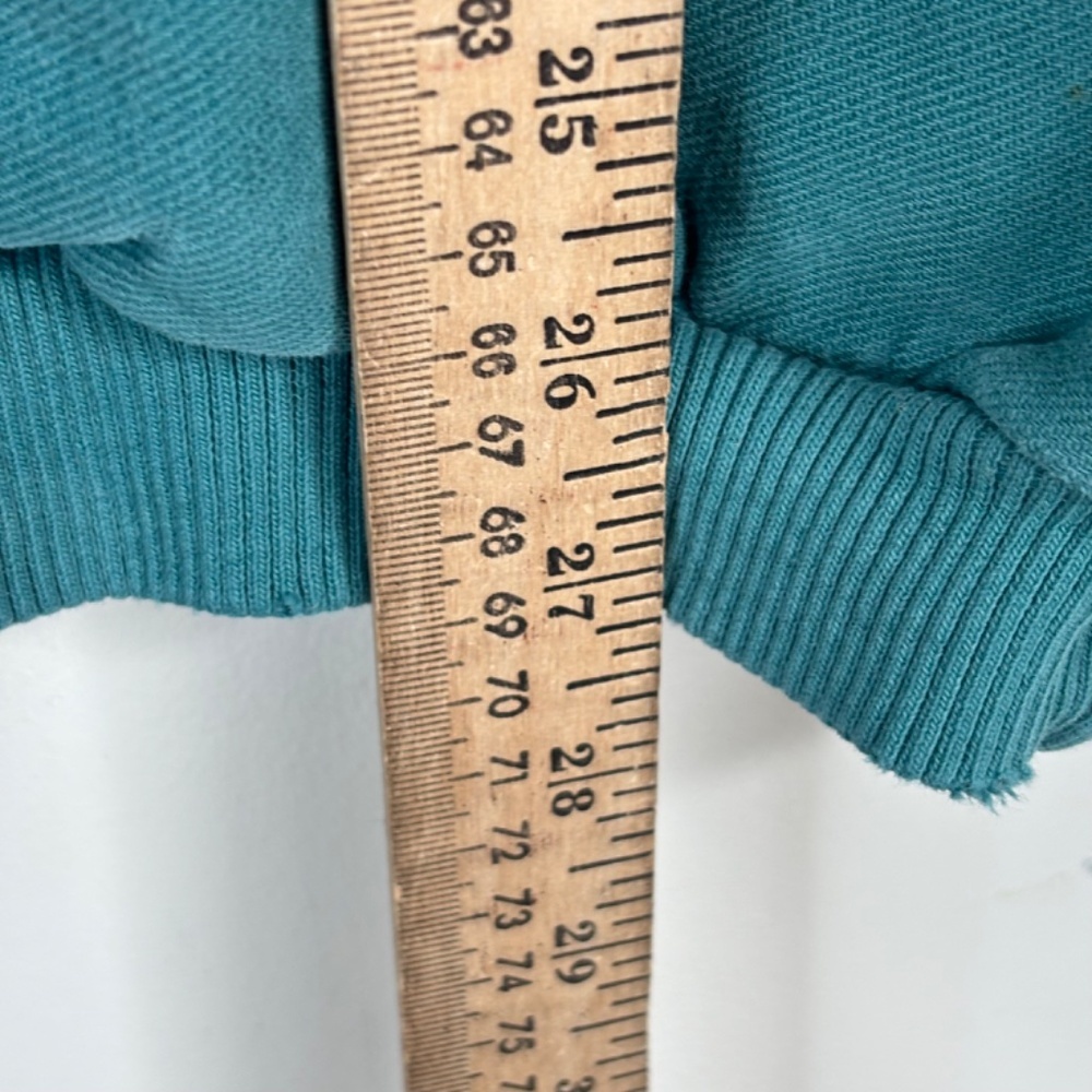 VTG American Outdoorsman 1/4 Zip Sweatshirt XXL 100% Cotton Distressed Pockets - Picture 9 of 12